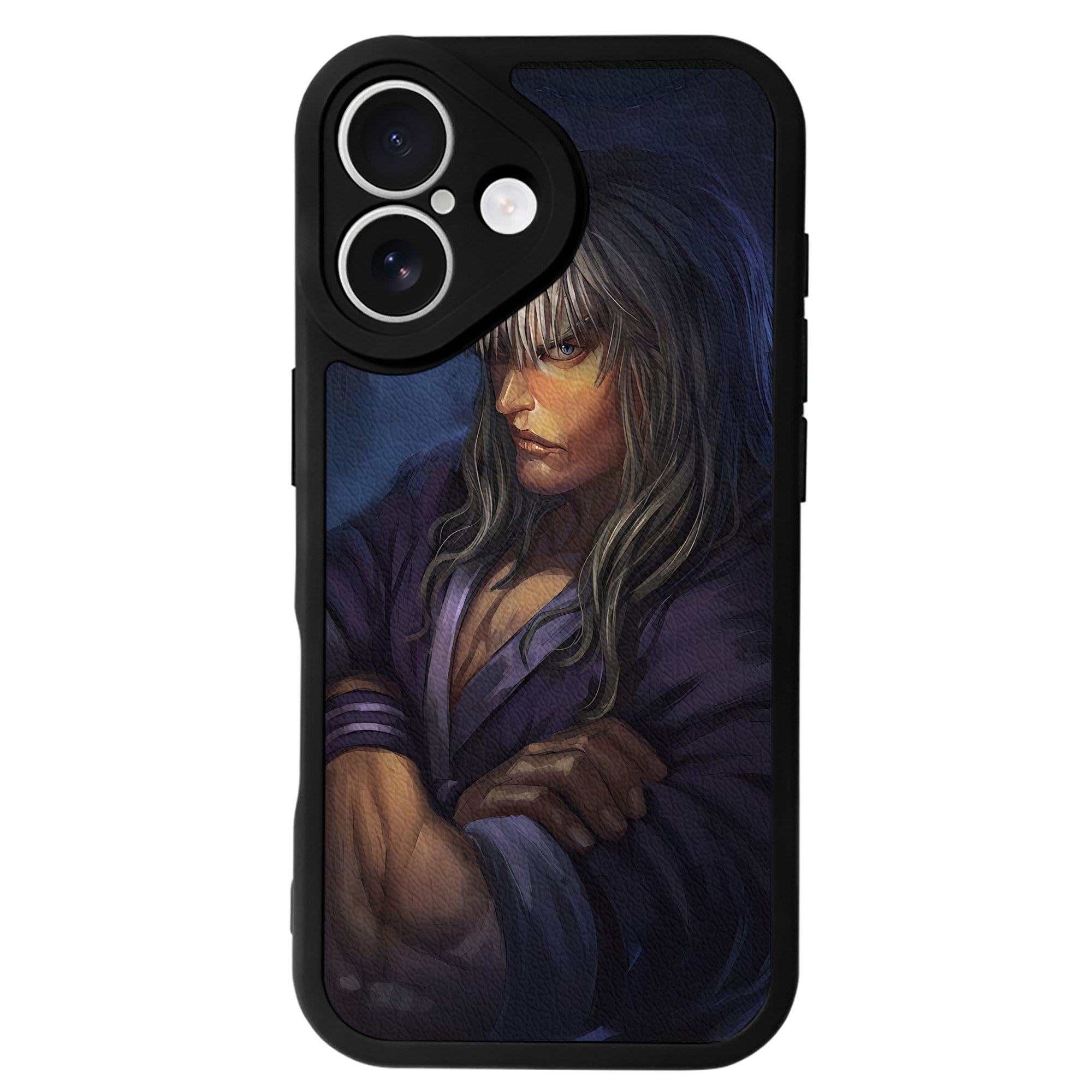 （画像用） 北斗の拳 Fist of the North Star 【iPhone 16シリーズ対応】シリコンスマホケース（レザー調） 材質：シリコン